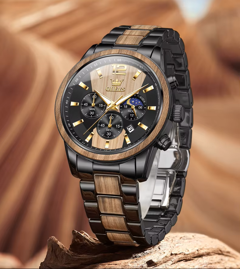 Reloj de lujo Olevs Rustic