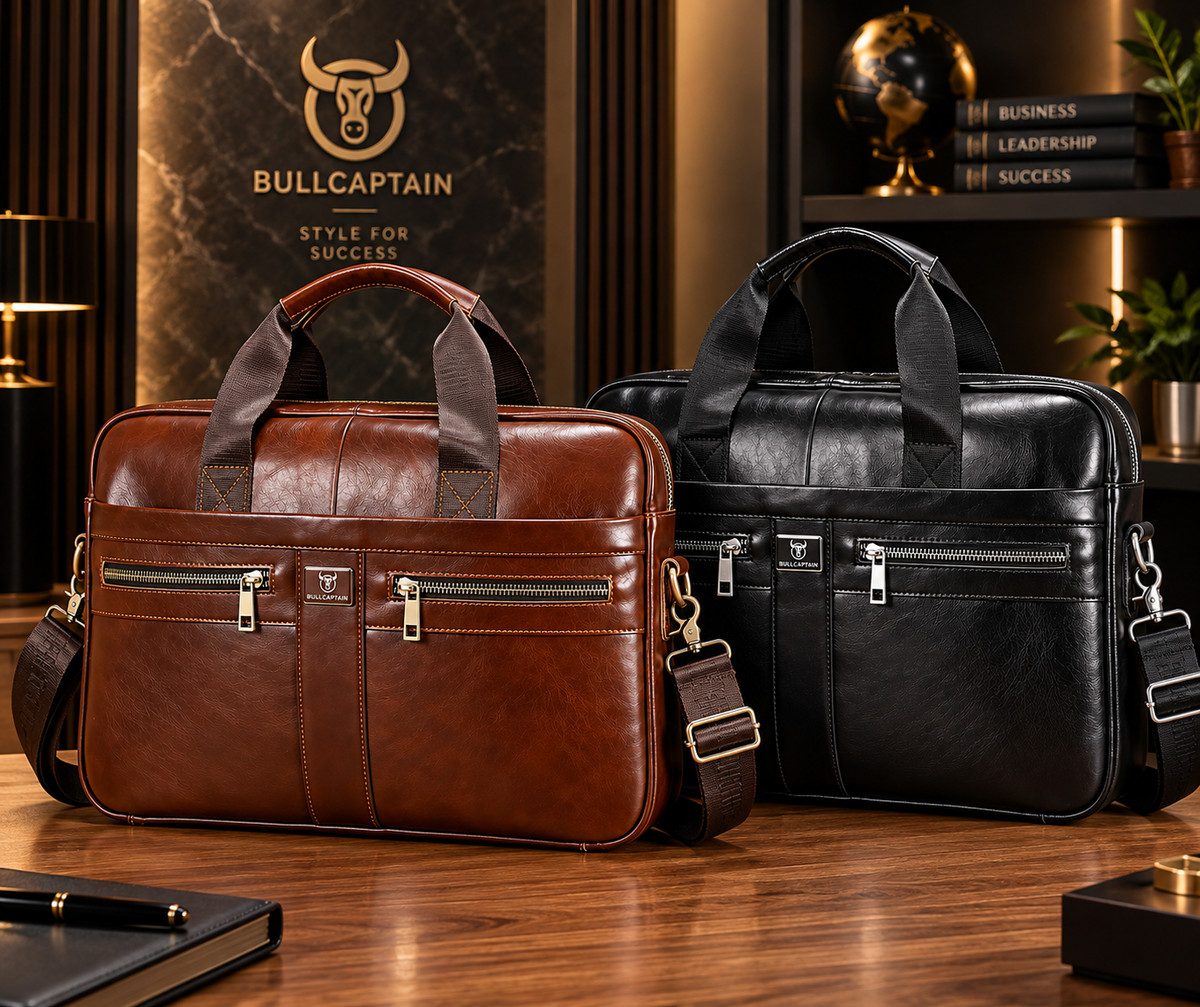 Maletín de cuero Bullcaptain Kaiser
