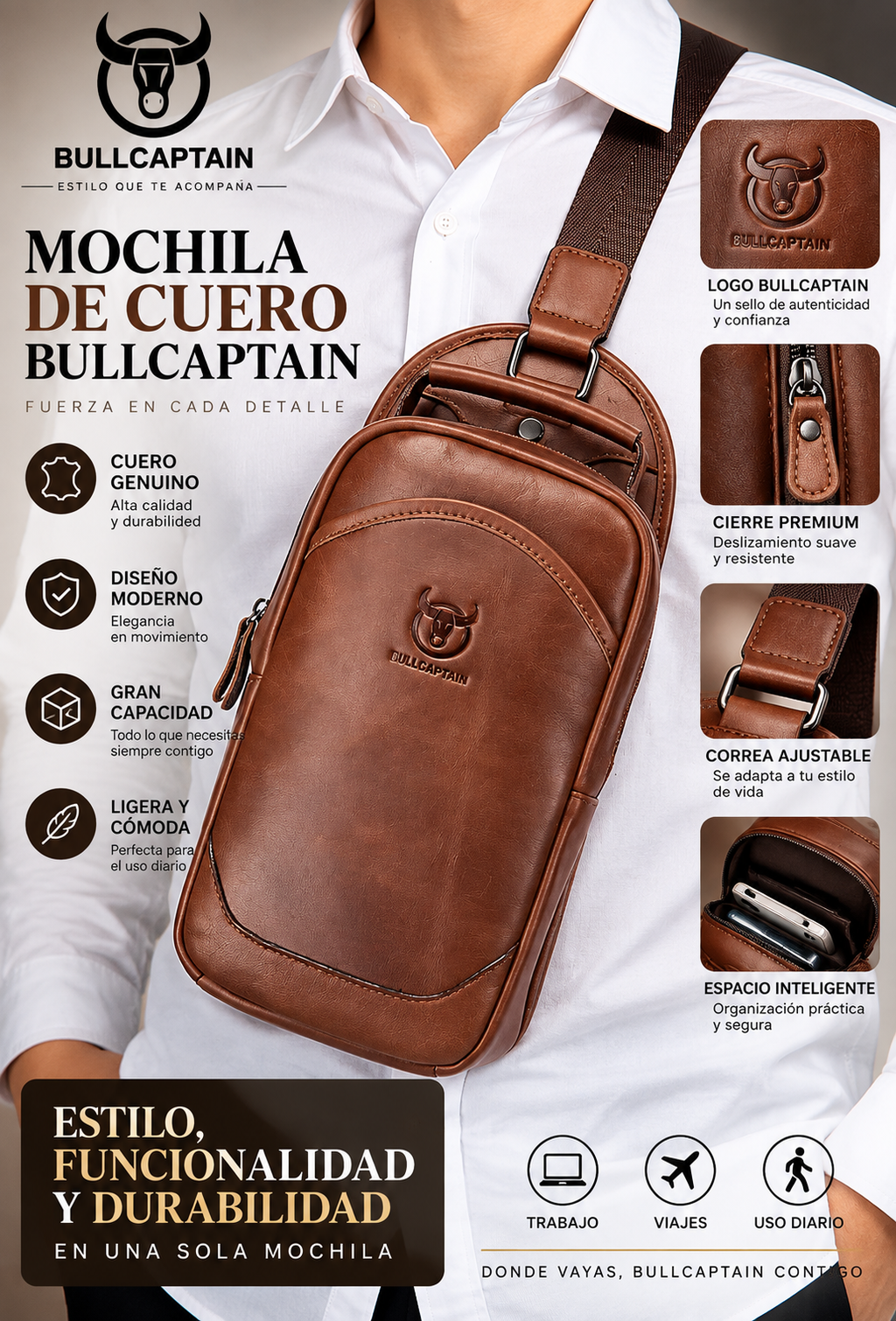 Mochila Bullcaptain Force