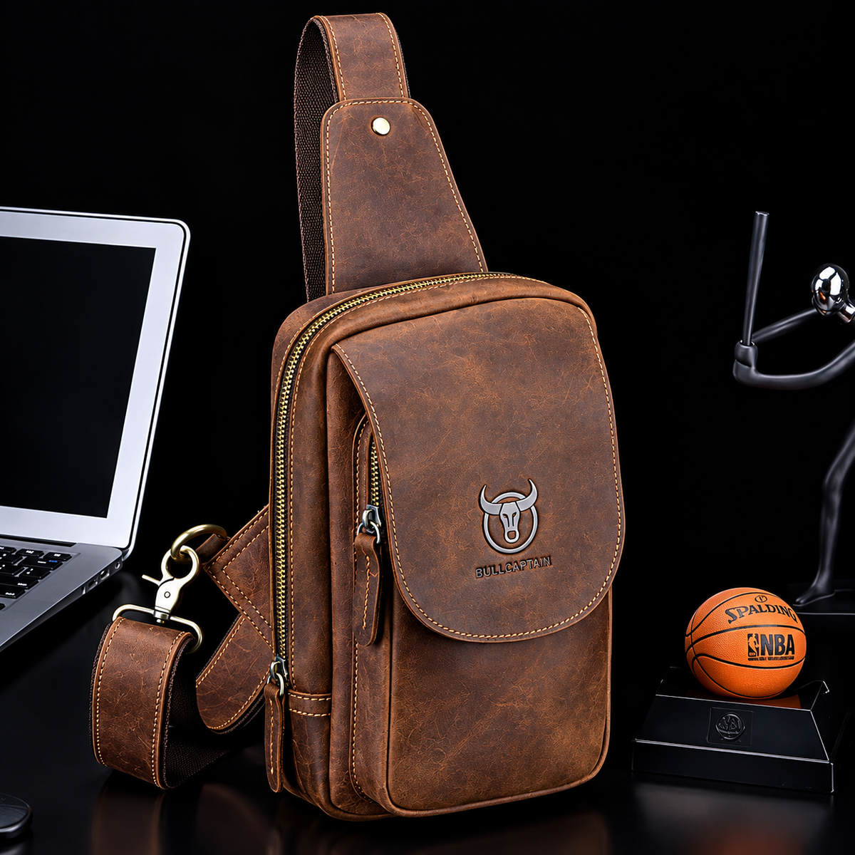 Mochila de Cuero Bullcaptain Rustic