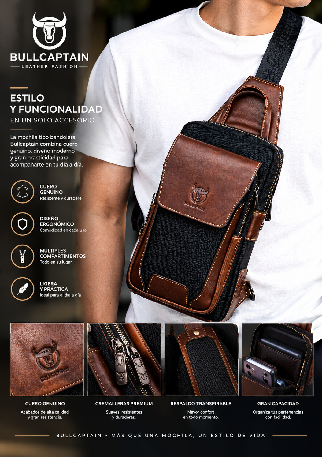 Mochila Bullcaptain RechTeck
