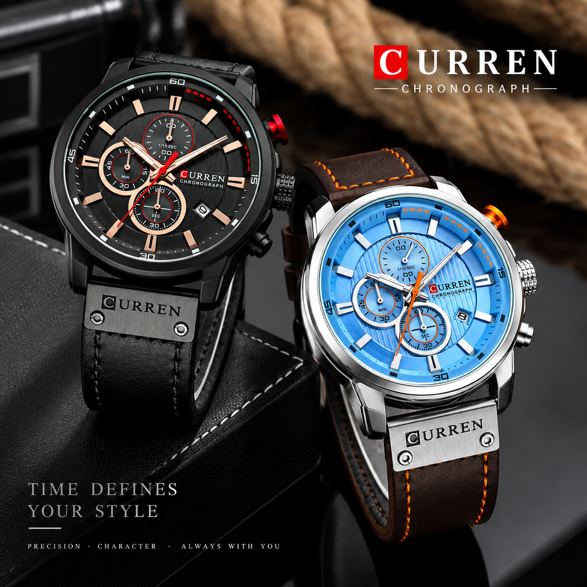Reloj de lujo Curren Earth