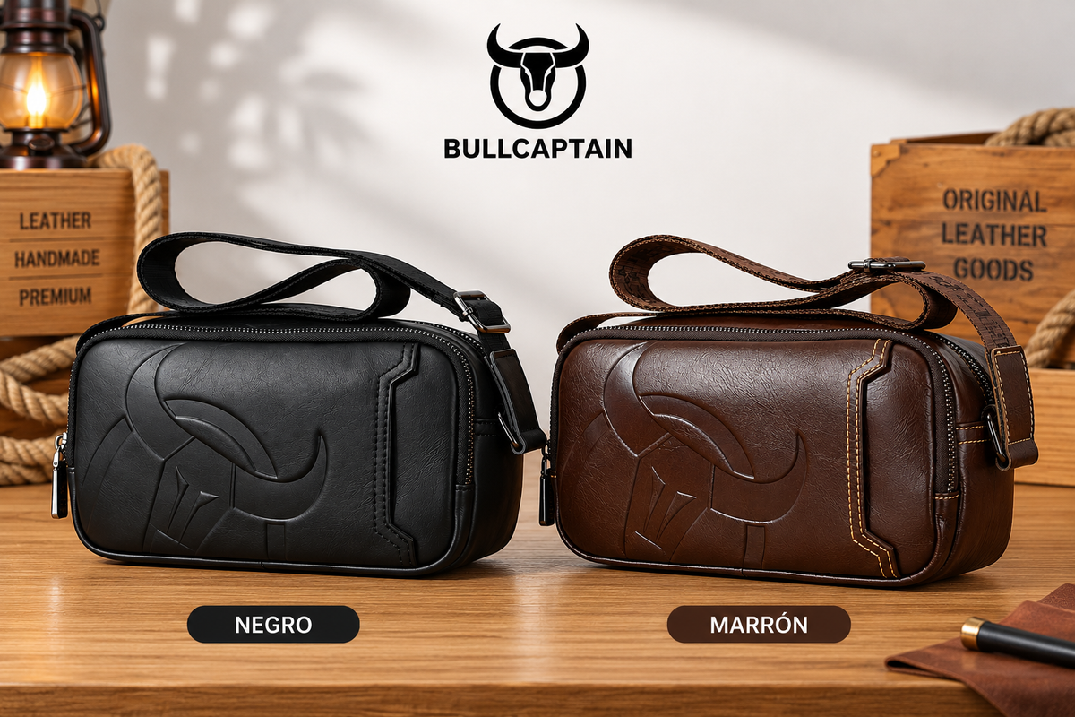Neceser de Cuero Bullcaptain