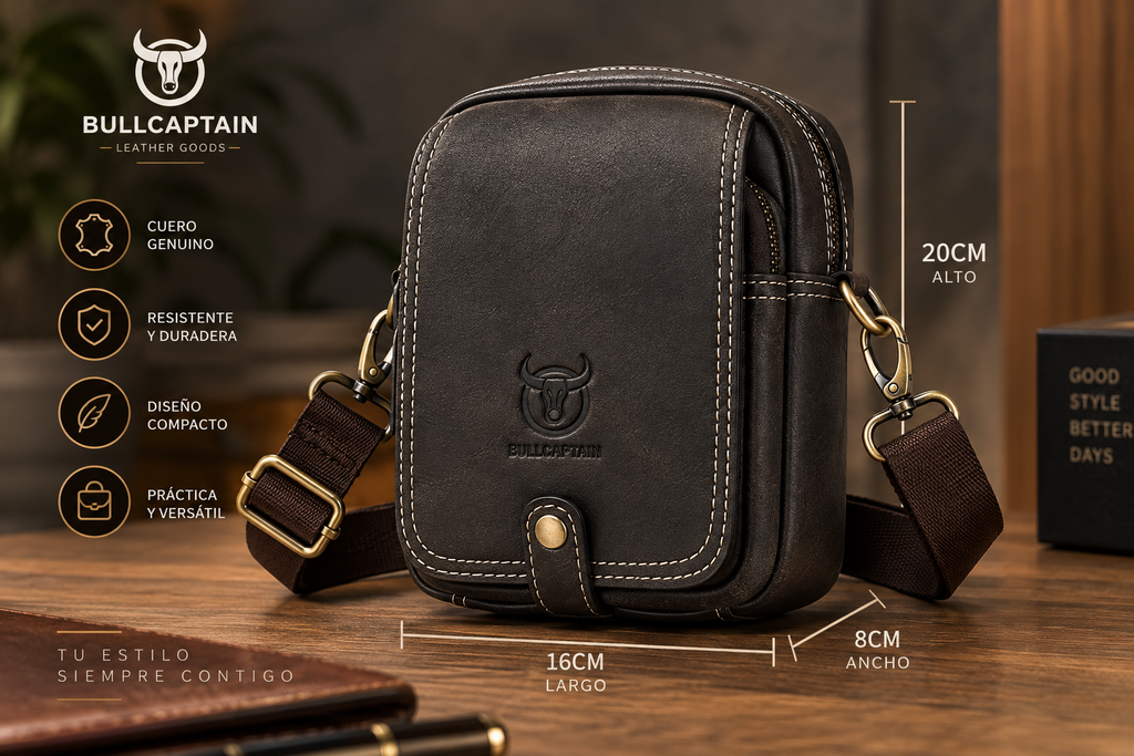Bandolera Bullcaptain Mini Rustic