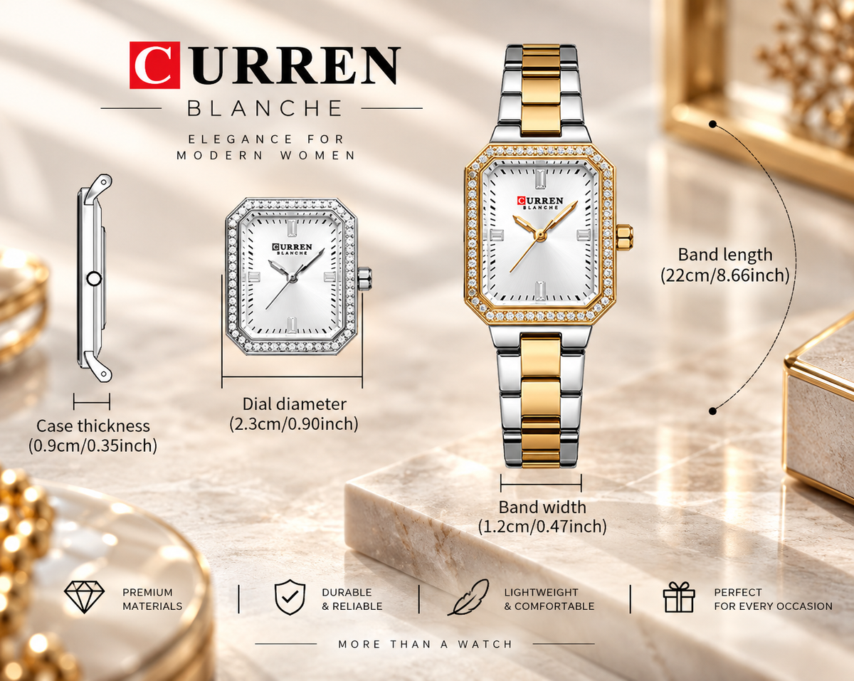 Reloj de lujo Curren Crystal