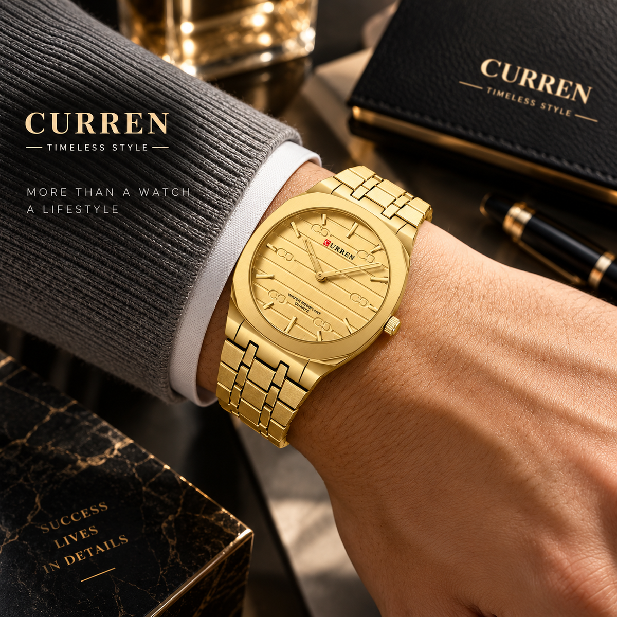 Reloj de lujo Curren Fine