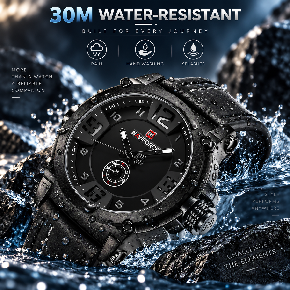 Reloj de lujo Naviforce Obsidian