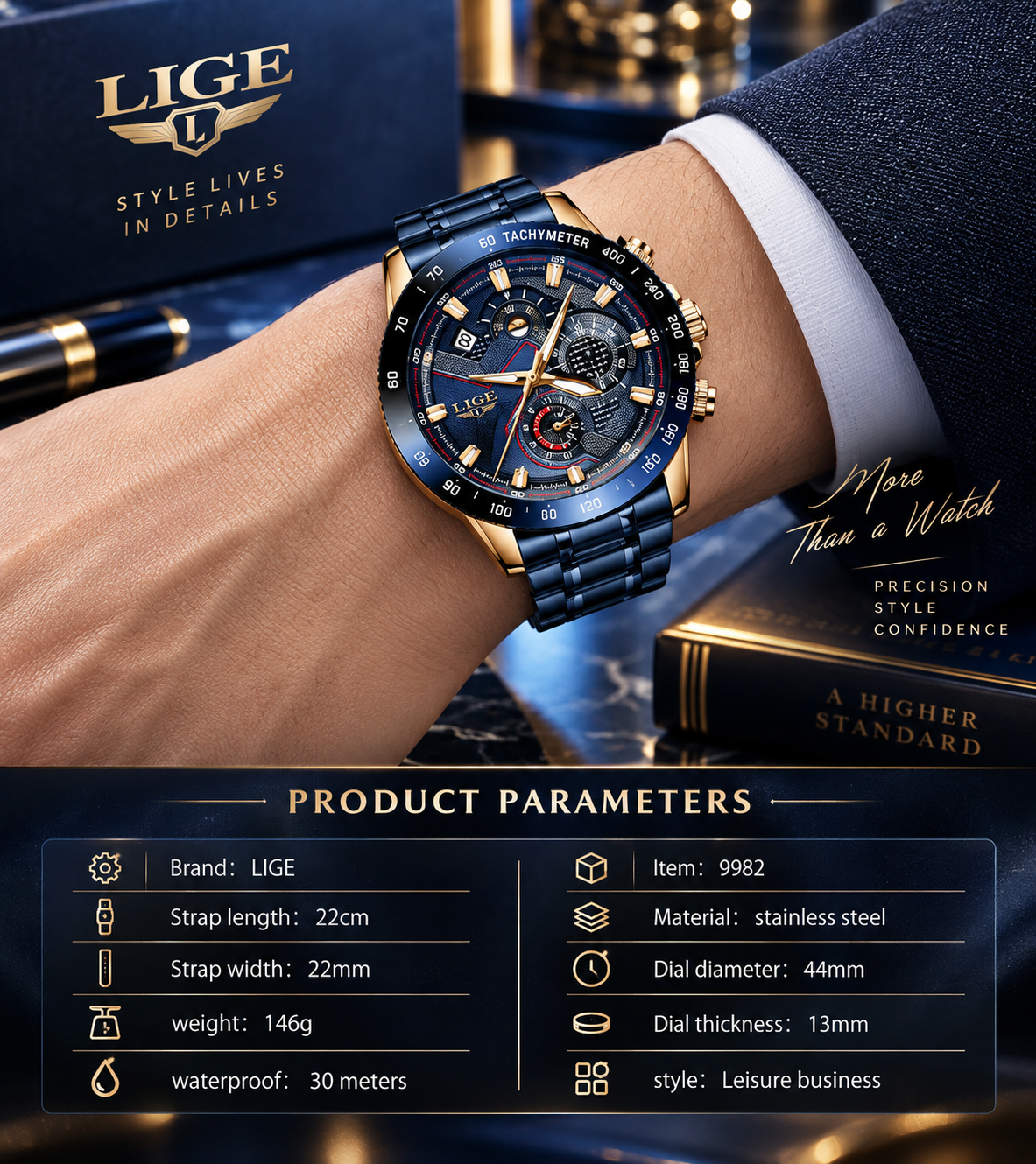 Reloj de lujo Lige KN