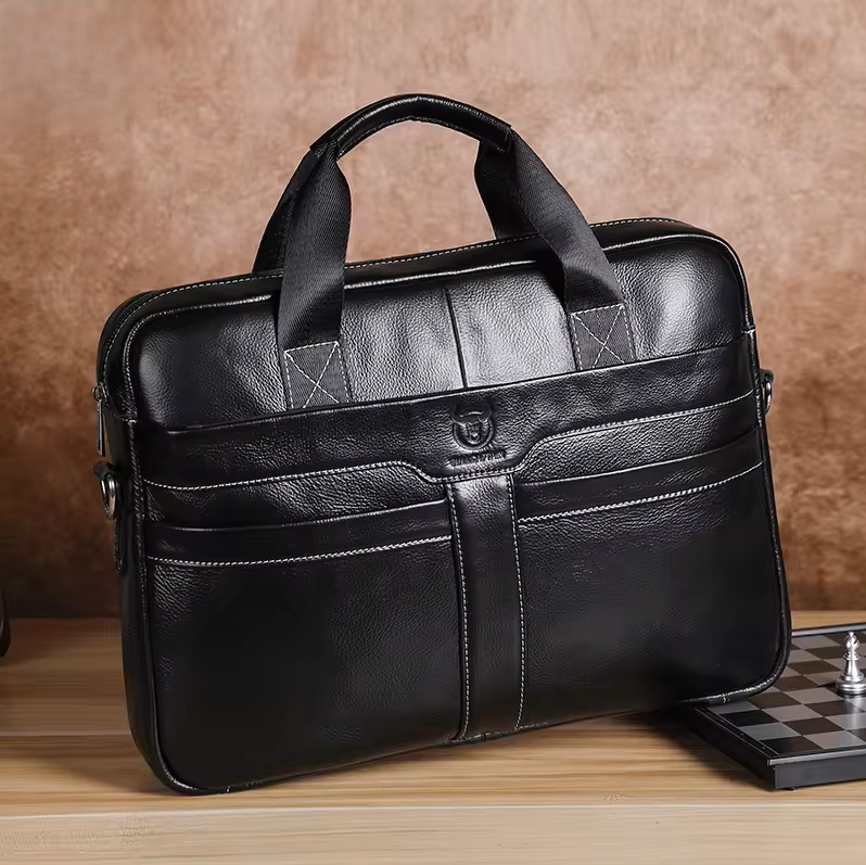 Maletín de cuero Bullcaptain Briefcase