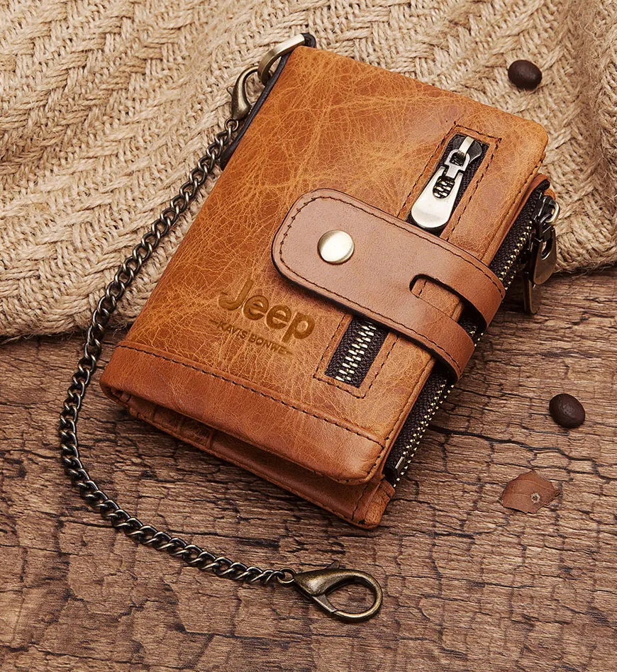 Billetera de cuero Jeep