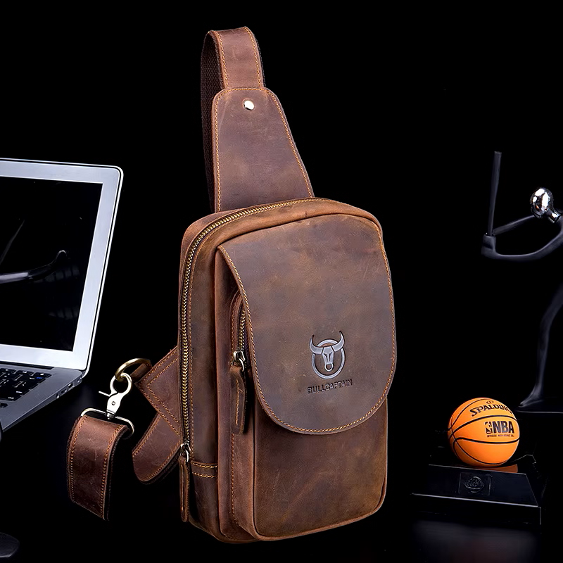 Mochila de Cuero Bullcaptain Rustic